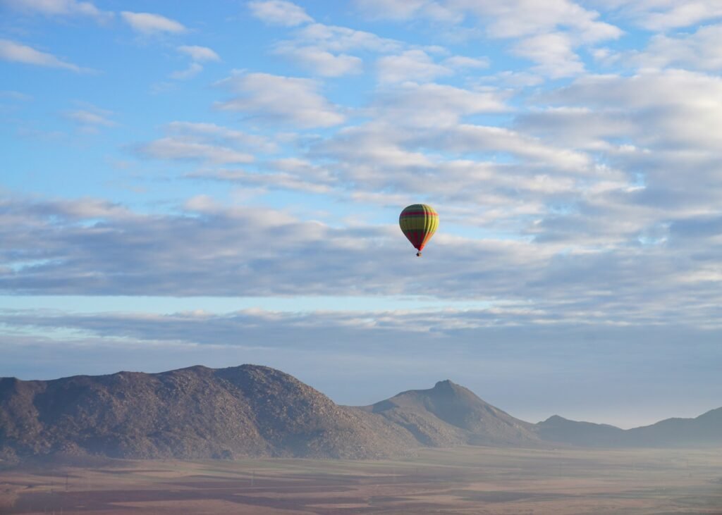 shared hot air balloon flight with breakfast included